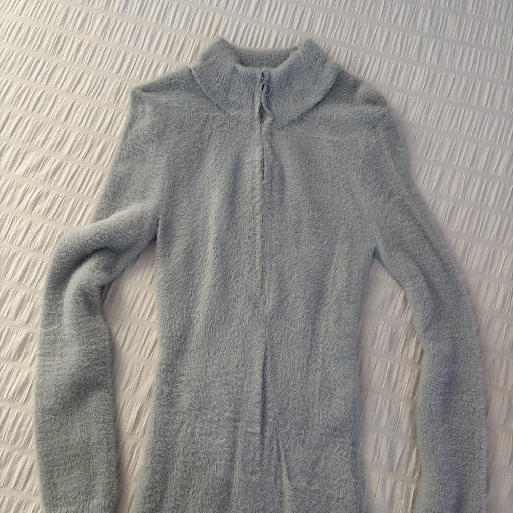 Cozy Gray Women's Sweater Dress
